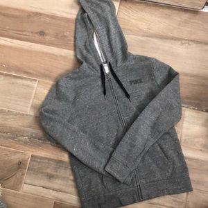 Grey Zip Up  Pink Jacket